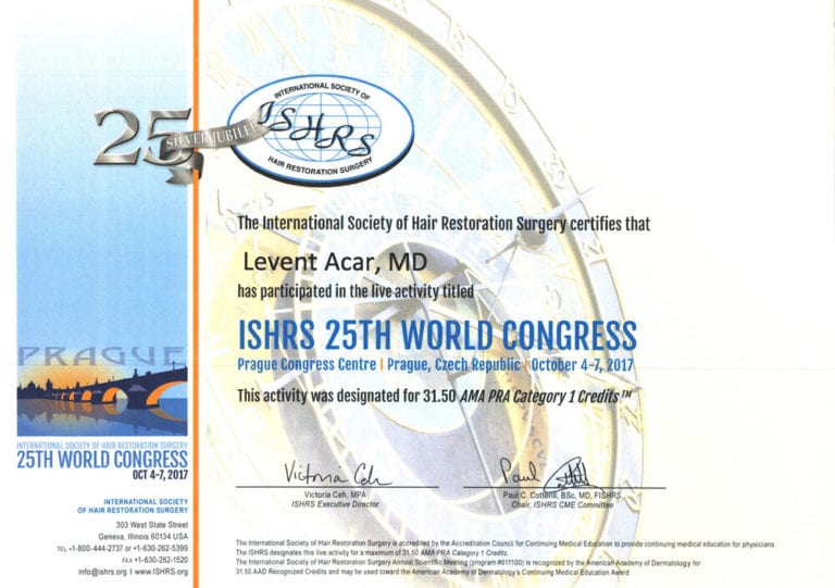 ishrs certificate