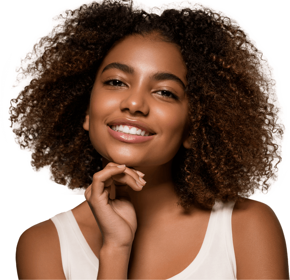 Woman with Afro hair