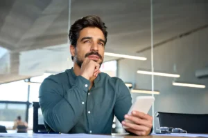 Man with nice hair wondering "is a hair transplant permanent?"